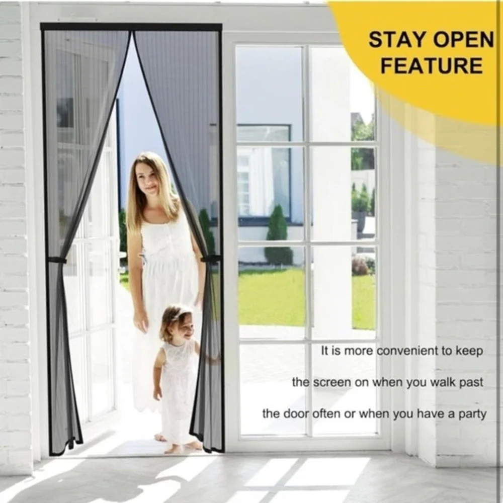 Magnetic Screen Door - Fit for Door Size:36 x 82 Inch, Screen Itself Size:38